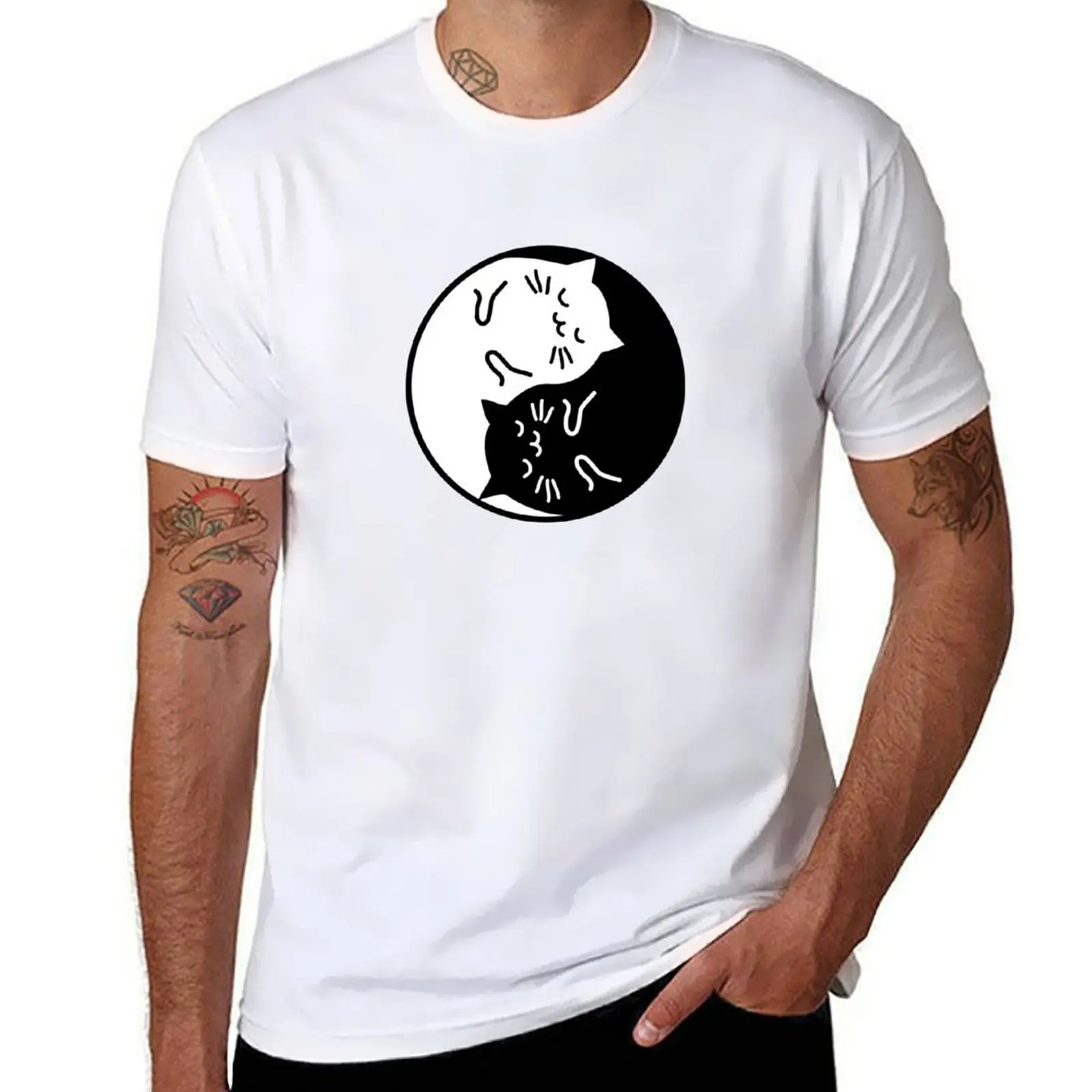 

Yin Yang Cats T-Shirt funny t shirts man anime t shirts for man T-Shirt