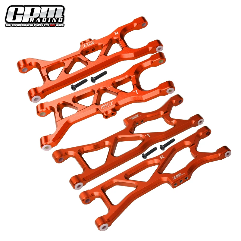 BRAZOS INFERIORES DELANTERO Y TRASERO DE ALUMINIO GPM PARA 1/10 4WD KRATON 4X4 4S BLX-ARA102690