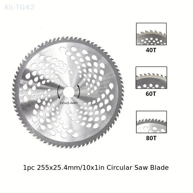 pogyrt 40/60/80T Lawn Mower Blade Carbide Blades Grass Trimmer Head Saw Blade Cutting Disc for Garden Weed Mower Parts
