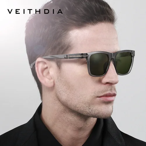 VEITHDIA Gafas de sol polarizadas para hombres y mujeres Protección UV400, conducción de deportes al aire libre, gafas de diseño unisex con estilo V07918