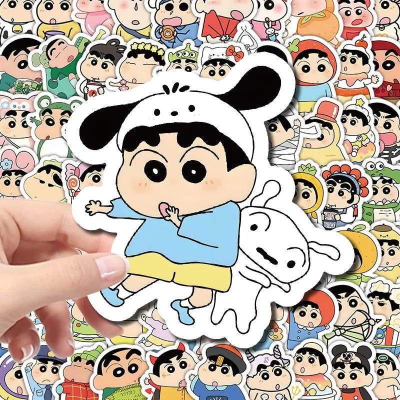 

100PCS Cartoon Animation Crayon Shin-chan Stickers Notebook Mobile Phone Case Computer Suitcase Water Cup Stickers Wholesale