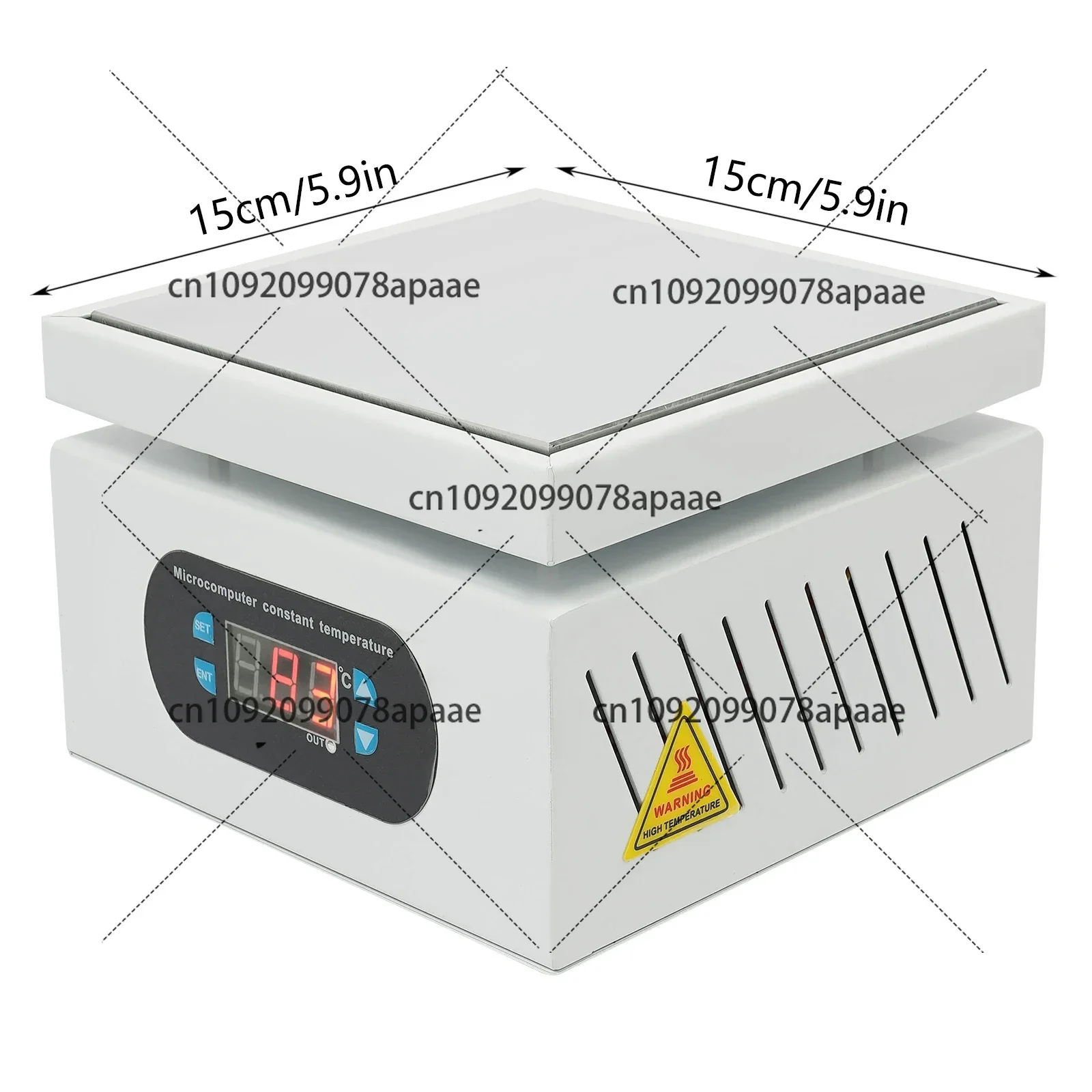 

Паяльная станция с микрокомпьютерным управлением, электрическая нагревательная пластина 500 Вт, 150x150 мм, 0-400°C ° С