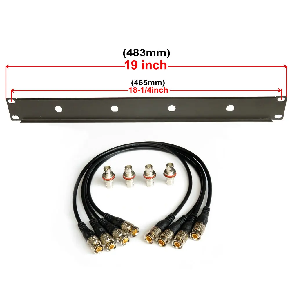 Front Mount Antenna Kit for Sennheiser with (4) 20 Inch 50 Ohm BNC Cables FMP420/ Compatible Shure UA440