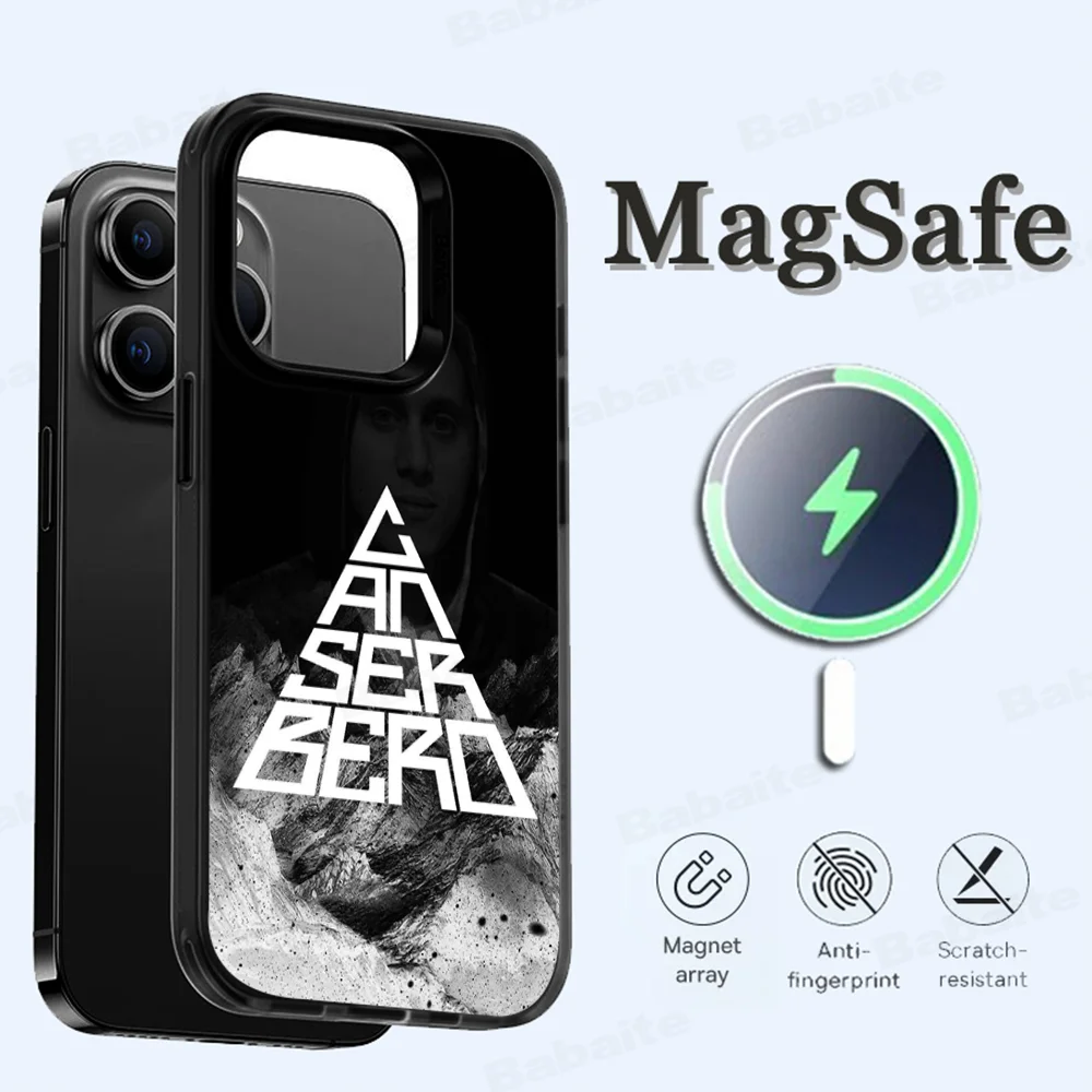 R-Residente C-Canserbero Phone Case Magesafe Magnetic Wireless Charge Case For IPhone 16 11 12 13 14 15 Pro Max Plus Mini