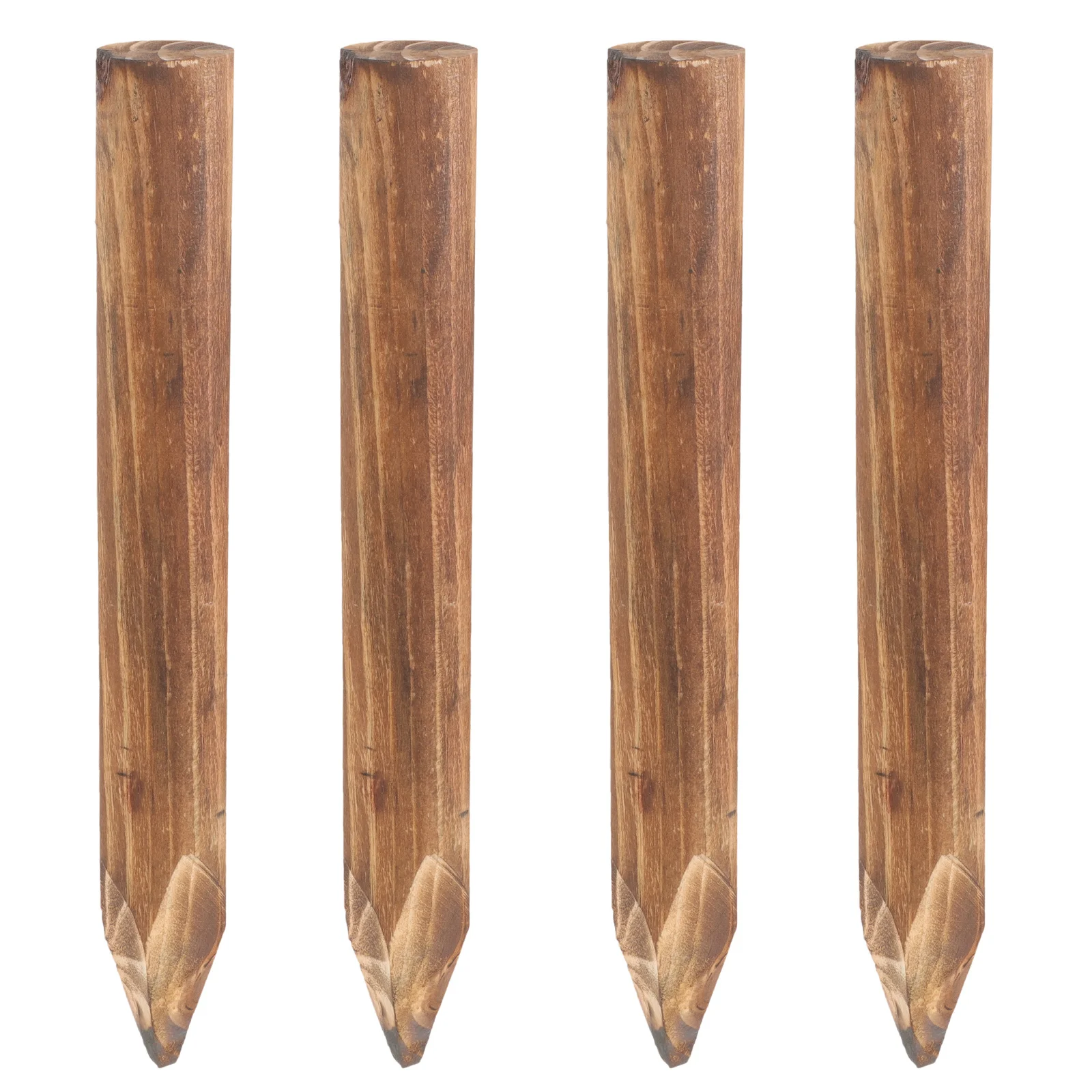 

4pcs Wood Garden Fence Decorative Landscape Border For Lawn Edging Yard Fencing Outdoor Villa Courtyard Pet Dog Fence