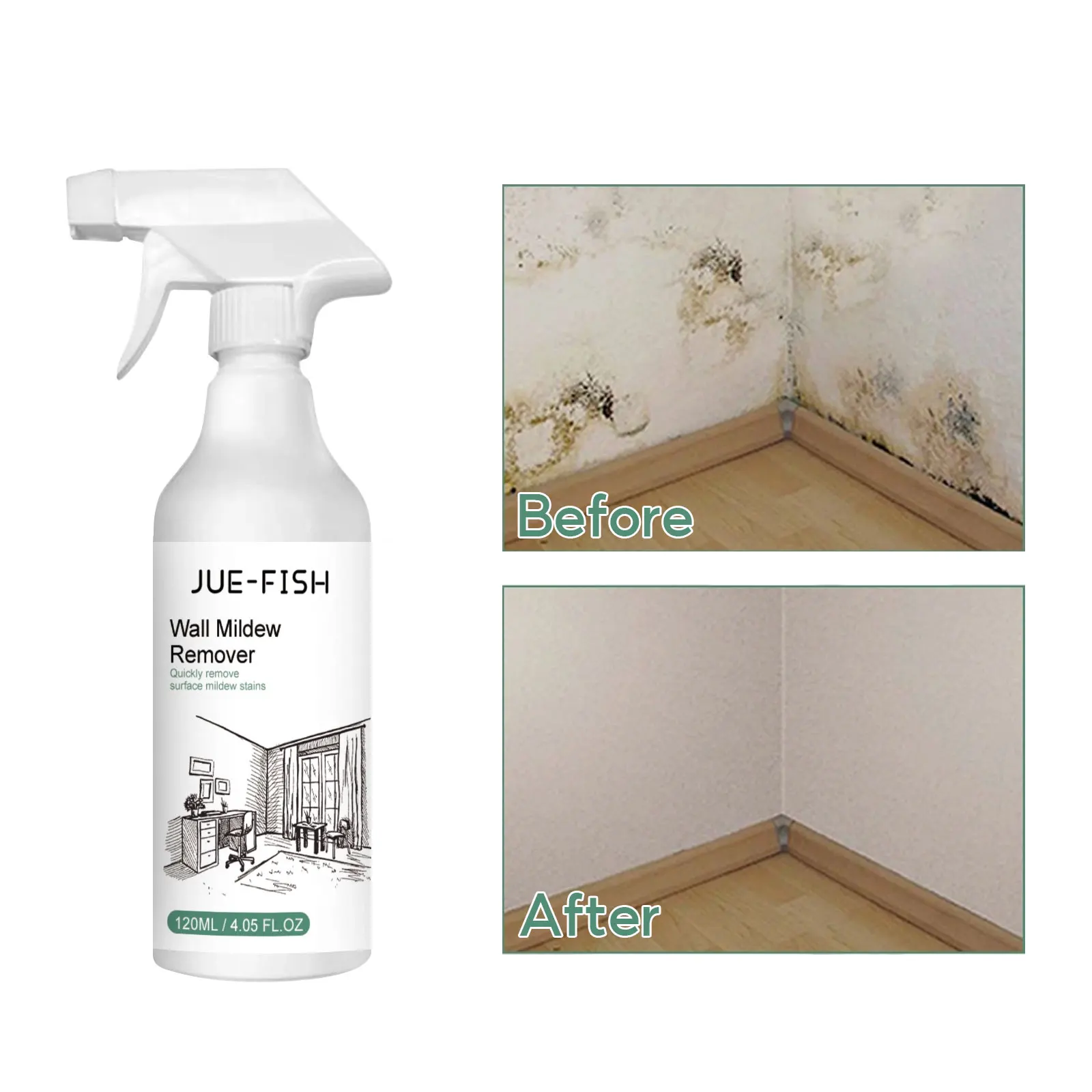 Wall Mould Remover Spray Wall Joint Corner Mould Cleaner Multifunctional Mold Remover Tile Gap Spot Clean Mildew Cleaning Agent