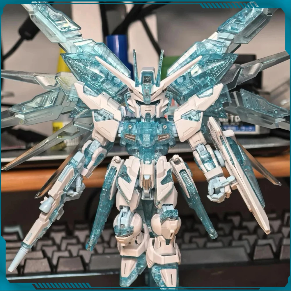

MGSD Ice Blue Freedom Mech Assembly Model Kit Action Figure Glacier Blue Limited Color Collection Statue Model Ornament Toy Gift