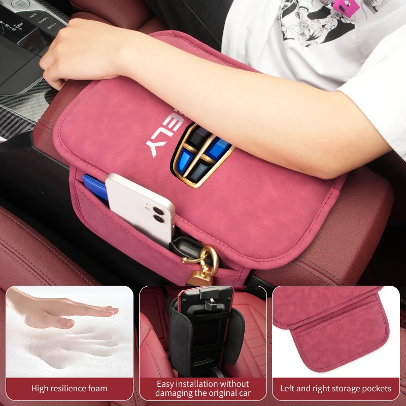 Car Interior Central ControlArmrest Box Pad Dust Cover For Geely Emgrand X7 EC7 Atlas Boyue GC6 Parts LC EC8 Atlas CK2 CK3 GT