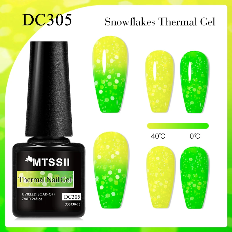 7 ml Schneeflocken-Gel-Nagellack, UV-LED, semi-permanent, milchig, weiß, rosa, Glitzer, Schnee-Pailletten, Gel-Nägel, Kunst-Design, Lack, Maniküre
