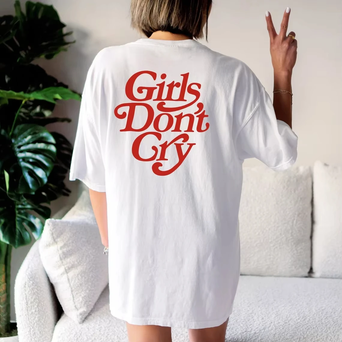 

Skuggnas Girl's Don’t Gry, хлопковая футболка с забавным рисунком, модная футболка с короткими рукавами, эстетичная летняя рубашка для группы девочек