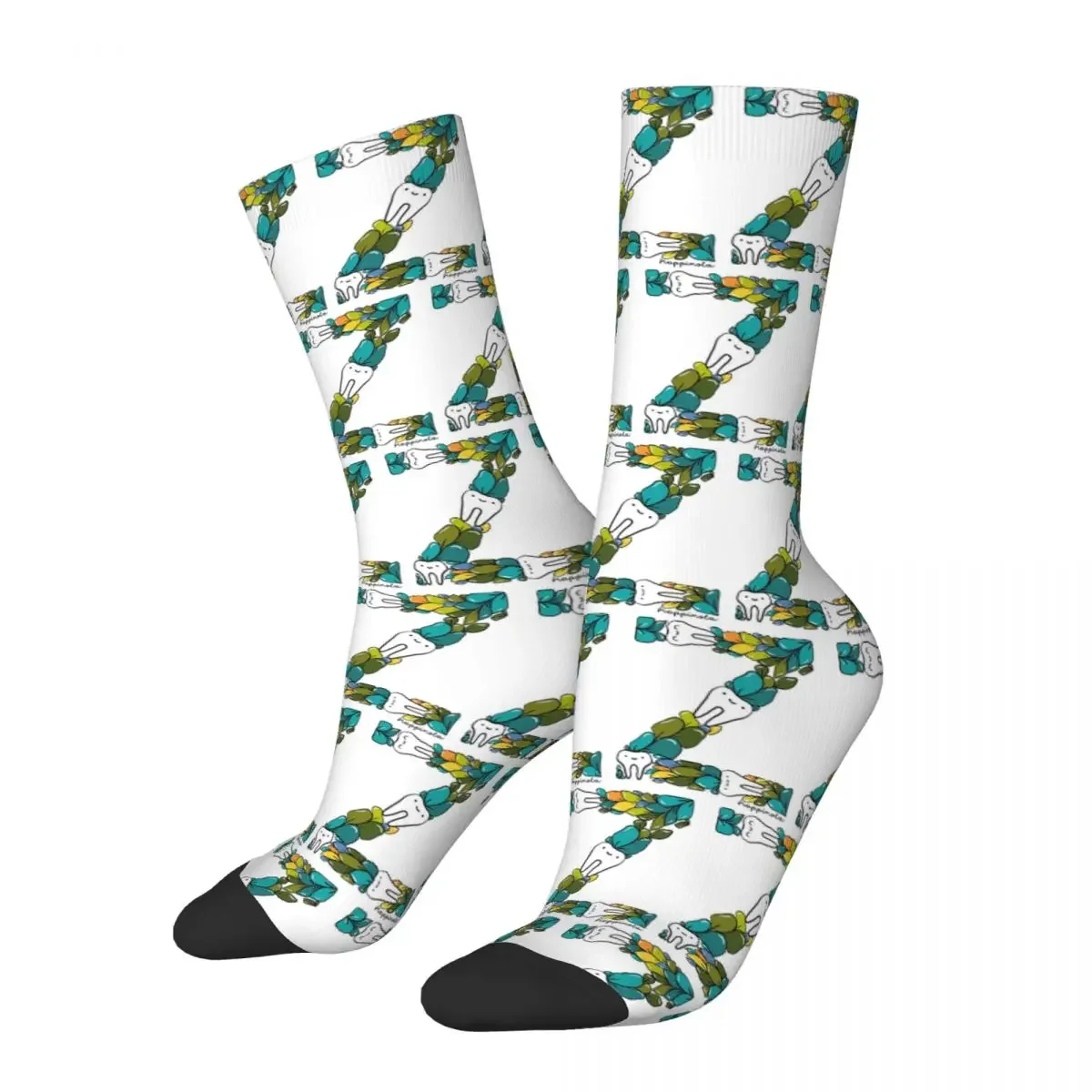 Bas absorbant la sueur Z Harajuku, chaussettes longues toutes saisons, accessoires pour cadeaux unisexes