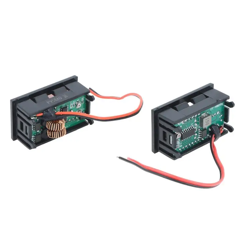 Dual USB LED Digital Voltmeter Realtime Battery Capacity Display Fast Charging For Car Motorcycle RV Boat DIY