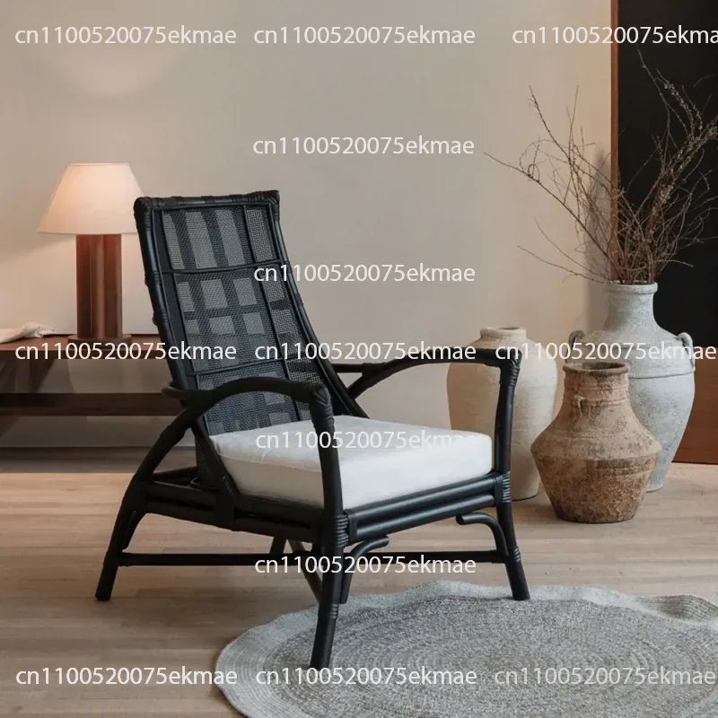 Rattan Sofa Chair Natural Indonesian Rattan Silent Wind Rattan Chair Simple Meeting Chair