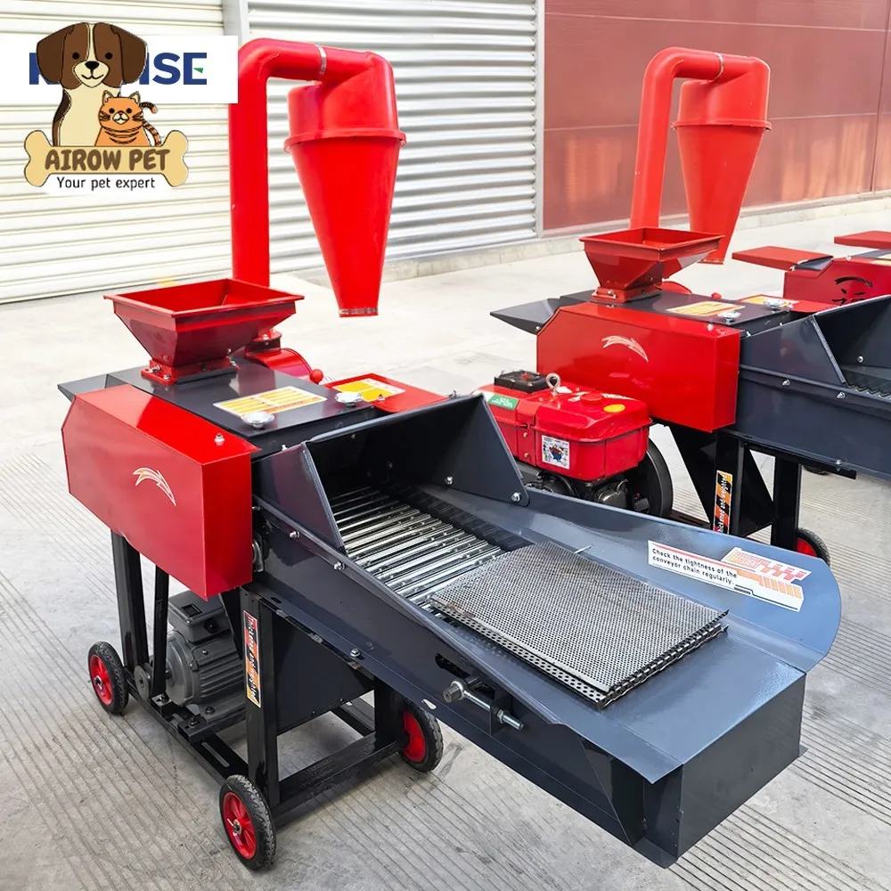 AIROW Electric Powered Chaff Cutter Kneading and Crushing Machine for Livestock Forage and Crop Residue Processing