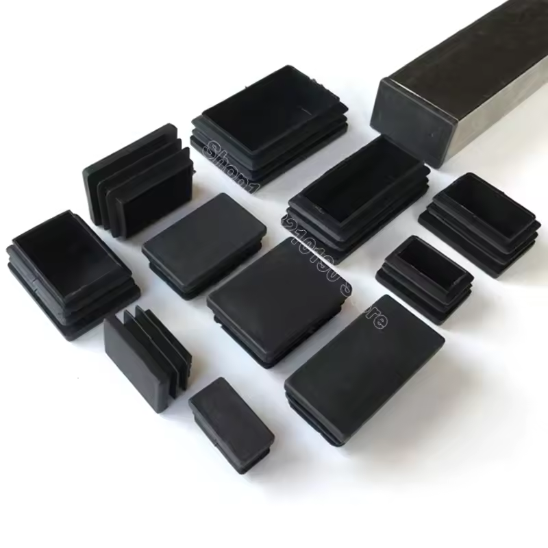 Rectangular Square Plastic Black Blanking End Cap Tube Pipe Insert Plug Bung Stopper Cover Furniture Foot Pads 10x10mm-200x200mm - Image 5