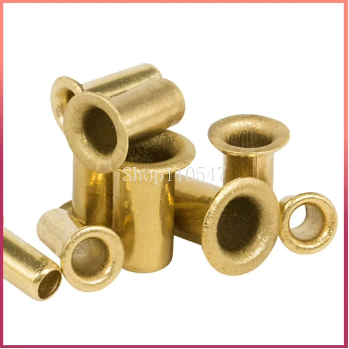 20Pcs - 300pcs Brass Eyelet Hollow Tubular Rivets Through Nuts Hole Grommets M0.9 M1.3 M1.5 M1.7 M2 M2.3 M2.5 M3 M3.5 M4 M5 M6