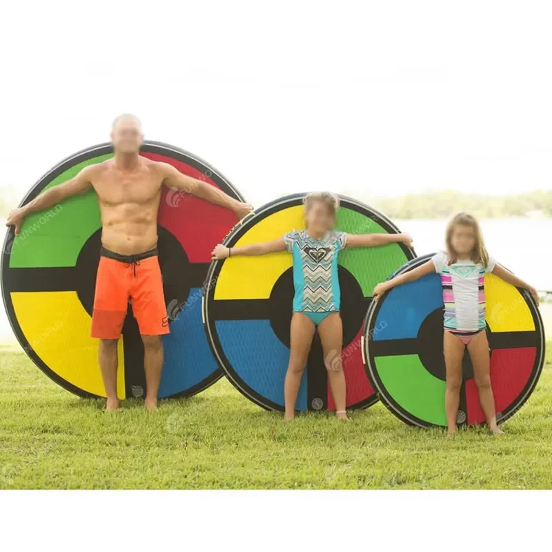 Customized Inflatable Water Sports Toys Inflatable Surfing Disc Towable Round Surfing Board for Kids and Adult