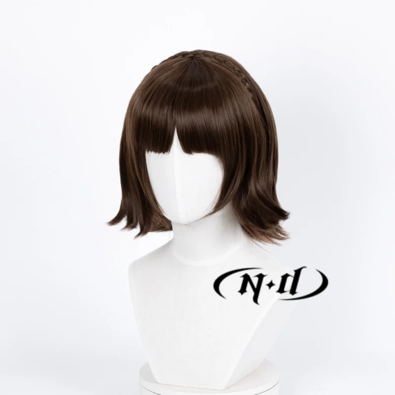 ND Makoto Niijima Cosplay Pruiken Cos Haar Pruiken voor Comic Con Coser Kostuum Partij Hittebestendige Synthetische voor Comic-Con Kerst