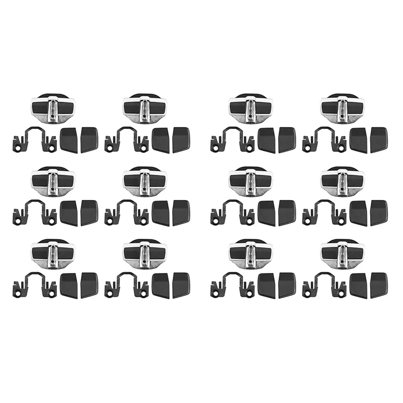 

12 Sets TRD Door Stabilizer Door Lock Protector Latches Stopper Covers For Toyota Land Cruiser LC200 Alphard Vellfire