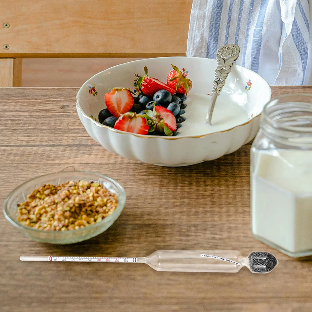 

2pcs Milk Hydrometer Glass Milk Tester For Lactate Measurement Home Kitchen Lab Use Safe Reusable Precise Tool