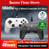 8BitDo Pro 2 Wired Symmetrical Controller for Xbox Series X S, Xbox One PC Windows 10 11 with Hall Effect Joysticks and Triggers