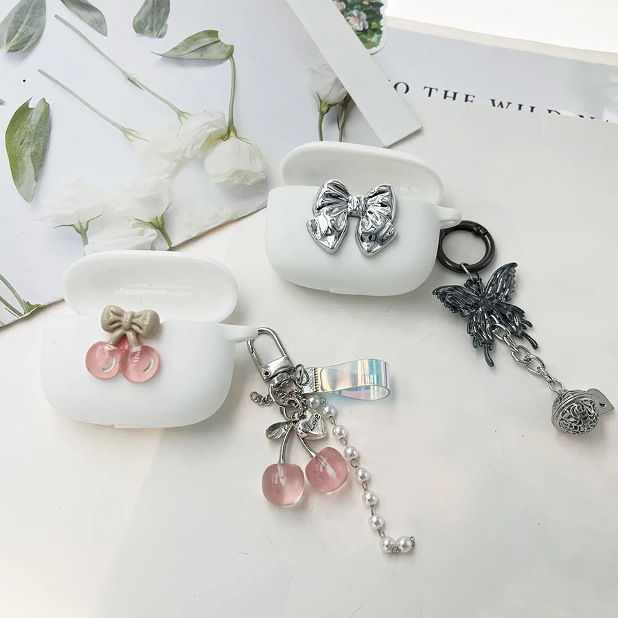 luxury Cover For ATH SQ1TW2 /SQ1TW Case with keychian Silicone earphones case for ATH SQ1TW case