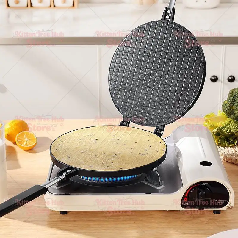 Cake Mold Egg Roll Pot Household Baking Tools Crispy Baking Pan Double Sided Pie