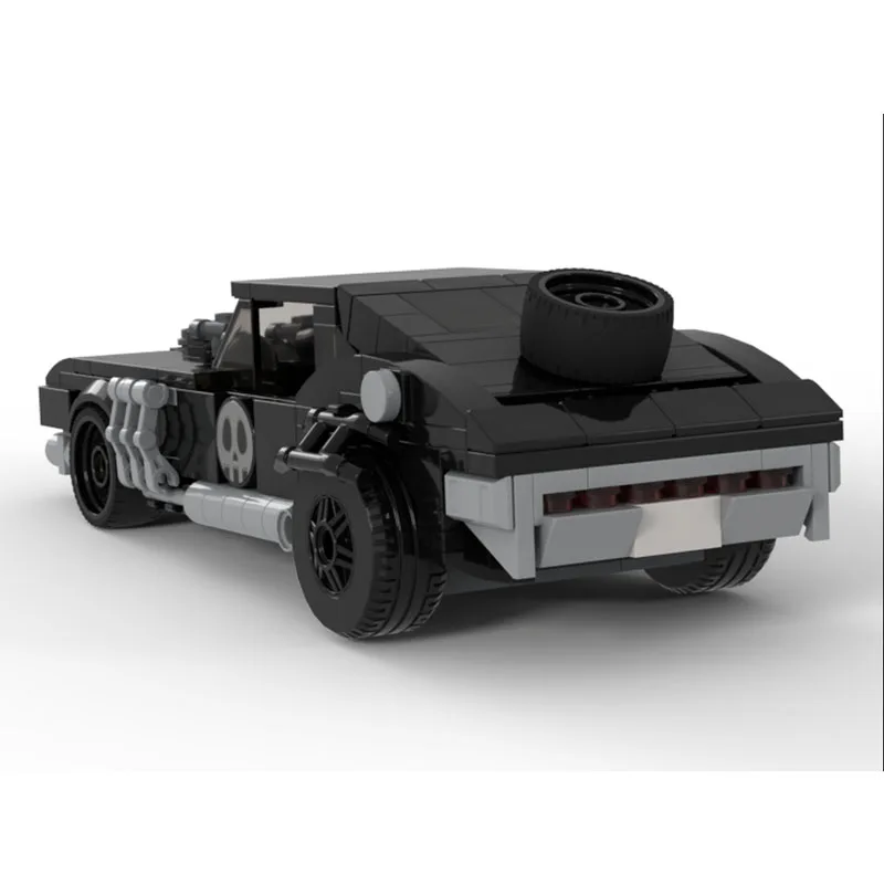 MOC-201421 نموذج مكعبات بناء سيارات سباق السيارات السوداء المميزة الحضرية الجديدة، 295 قطعة، هدية عيد الميلاد والكريسماس الإبداعية للأولاد #1