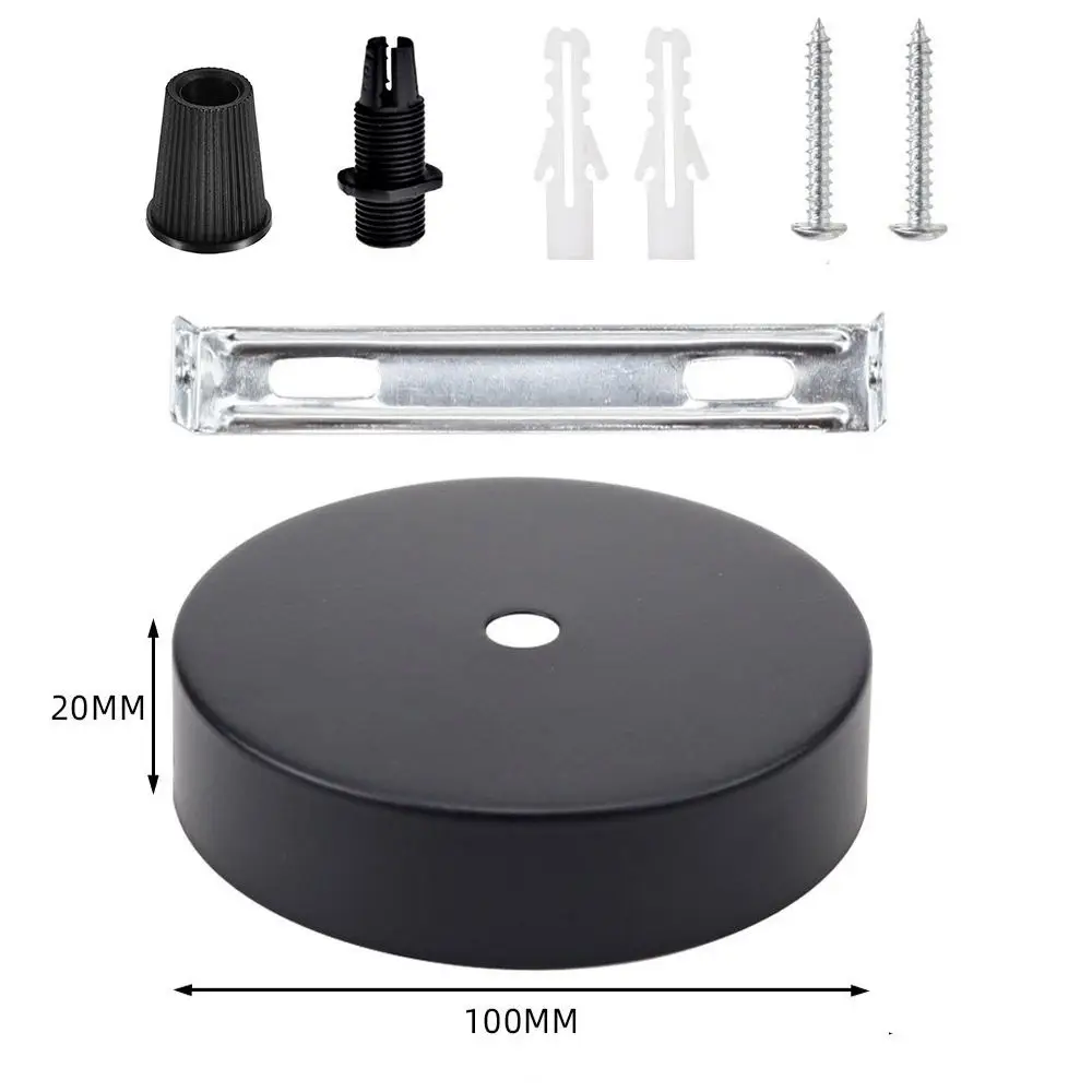 Replacement Ceiling Mount Plate For Pendant Lamp DIY Lighting Hardware Round Canopy Accessory Iron Base Cover