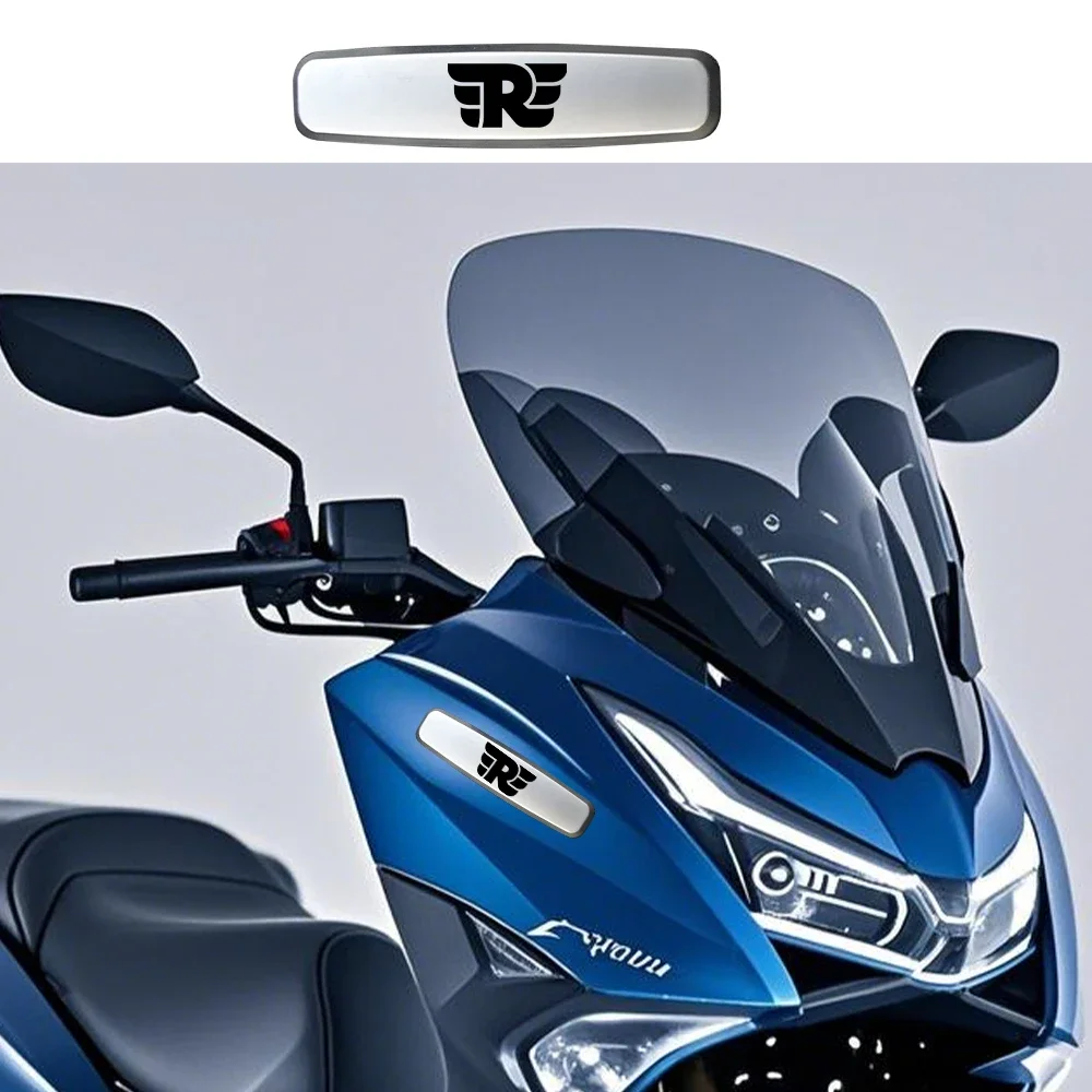

Motorcycle Metal Emblem Scooter 3D sticker Badge Motorcycle rearview mirror decoration windshield stickers For Royal Enfield-R
