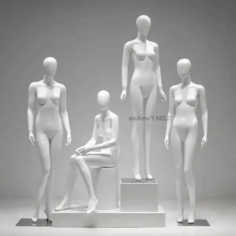 Full-Body for Korean Display Apparel Style Female Detachable Arms Mannequin, Body Women's Torso with Shop Window Display JT40M