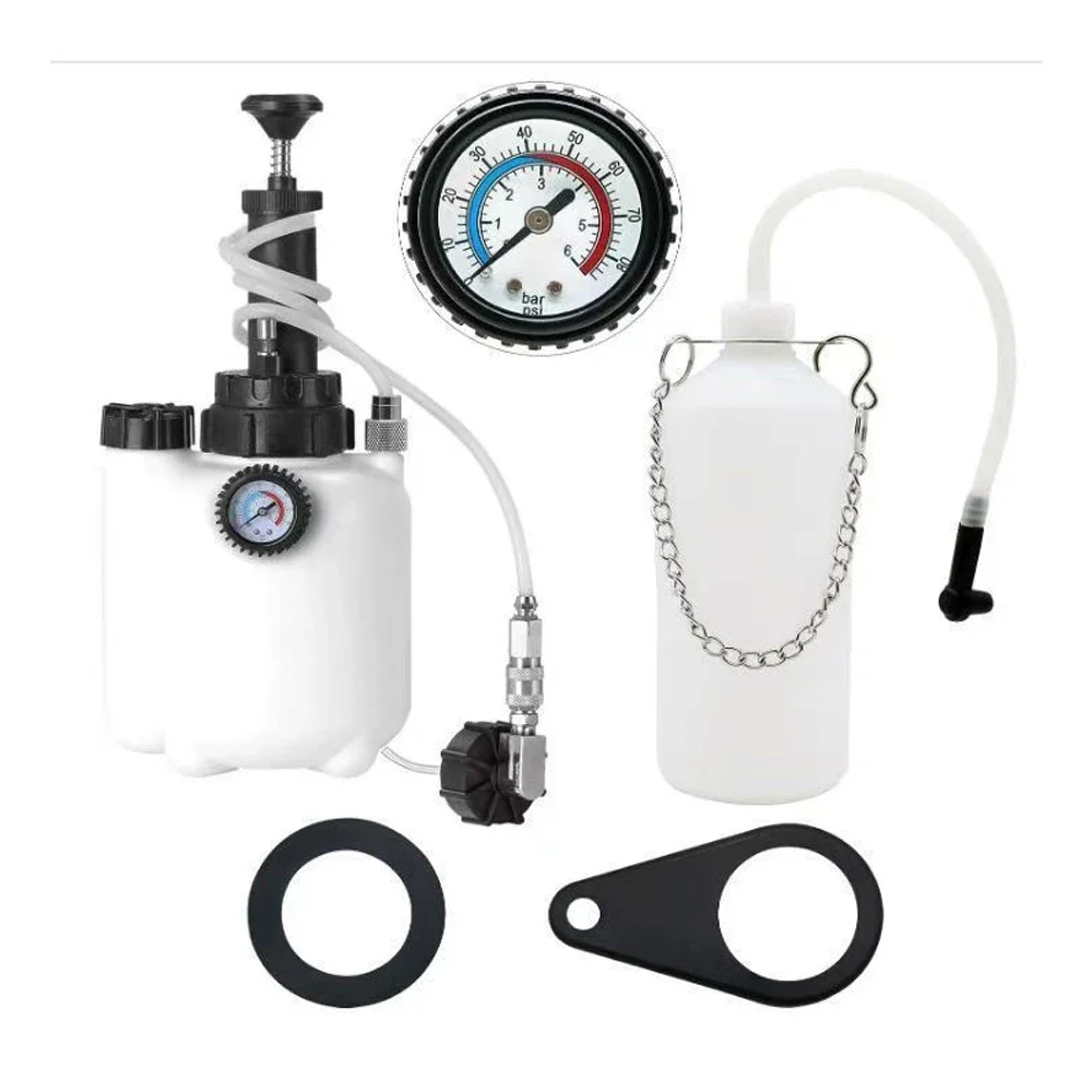 

Professional Pneumatic Brake Bleeder Machine 3L Fluid Pump Kit Vacuum Pressure Bleeder Kit for Car Manual Brakes