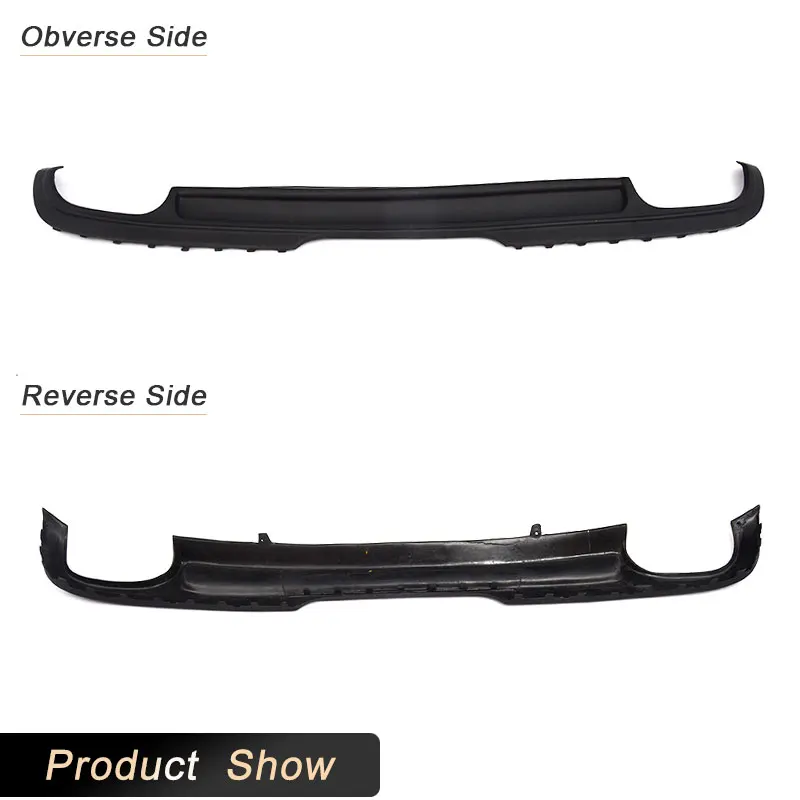 Car Rear Bumper Diffuser Lip Spoiler for Audi TT 8J Standard 2006-2010 Non-US Version Racing Rear Apron Lip Body Kit PU Black