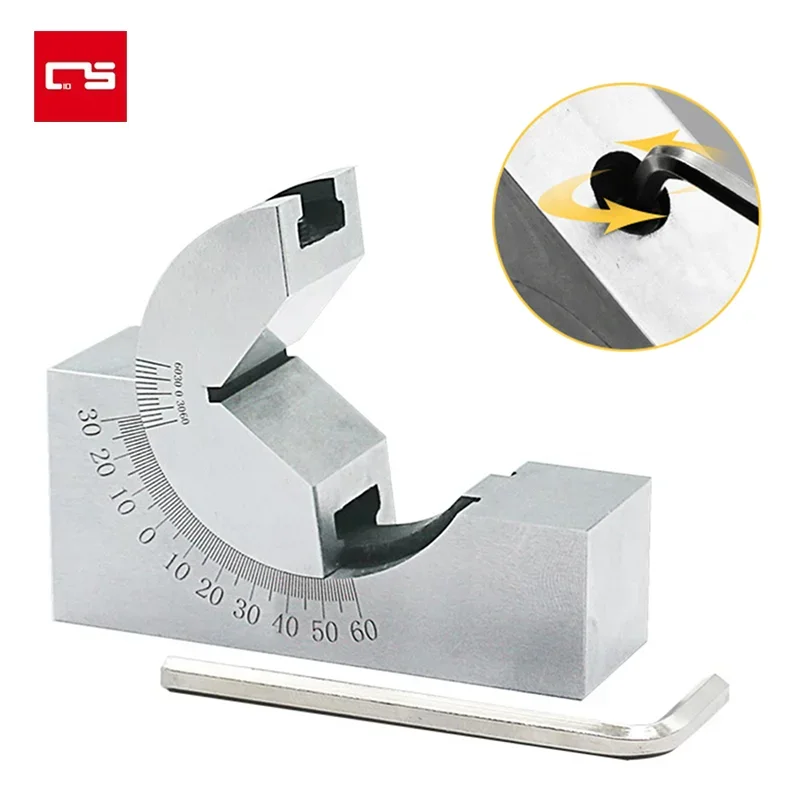 

Adjustable Micro Angle Gauge Precision Sine Gauge Block 0-90 Degrees With Wrench For Grinder Milling Machine Measuring Tools