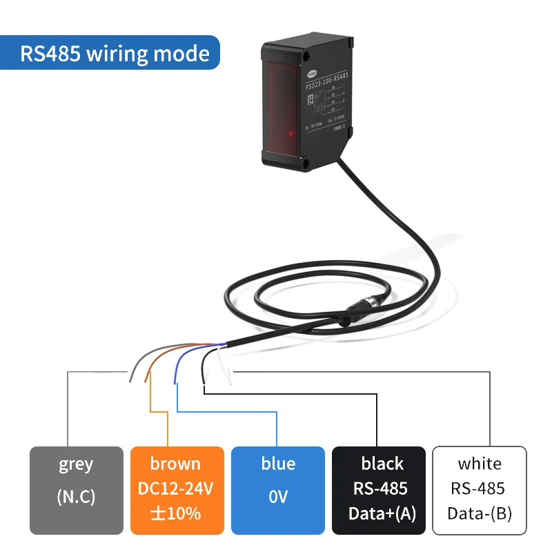 FSD23-100-RS485 LED Digital Display High Accuracy 100mm Laser Measuring Displacement Sensor Digital Distance