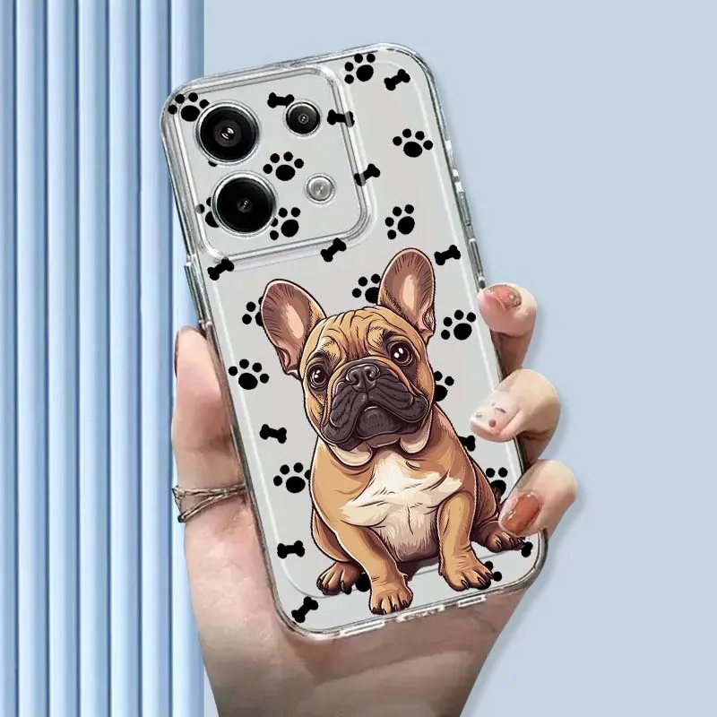

Anime Cute Cat Dog For Xiaomi Mi Poco F2 F3 F4 F5 F6 X5 X6 X7 Pro TPU Protection Transparent Phone Case