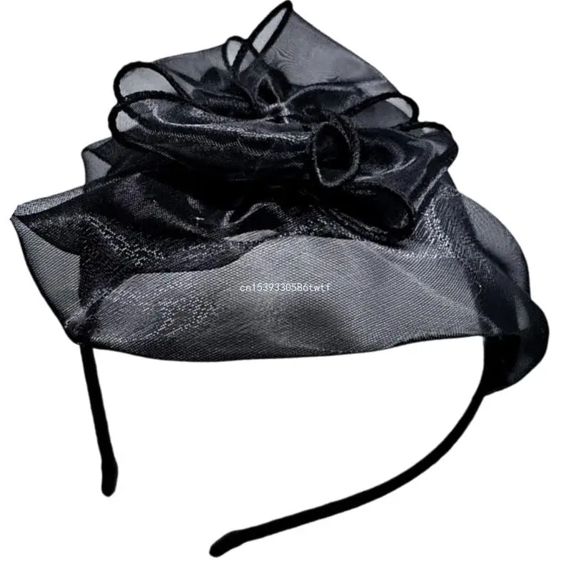 

Fascinator Hat for Women Elegant Flower Headband Headpiece Hair Accessories Dropship