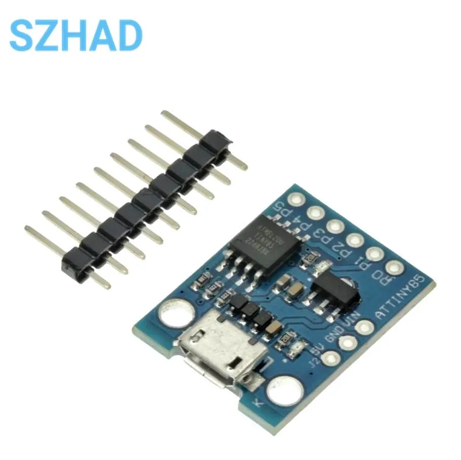 ATtiny ATtiny85 Digispark Kickstarter Micro USB Development Board Module For Arduino IIC I2C TWI SPI Low Power Microcontroller