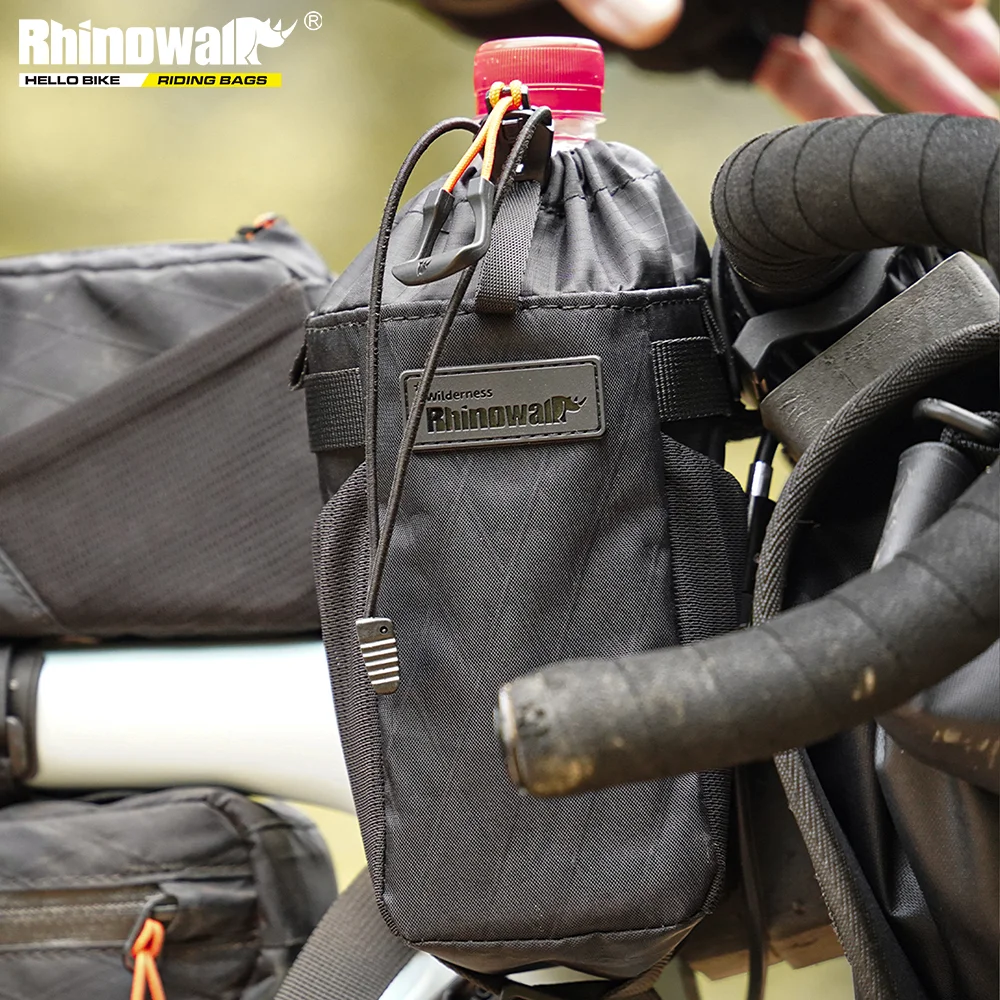 

Rhinowalk Bike Water Bottle Carrier Bag Insulated Kettle MTB Road Bicycle Cycling Handlebar Bottle Holder Steam Bag Accessory