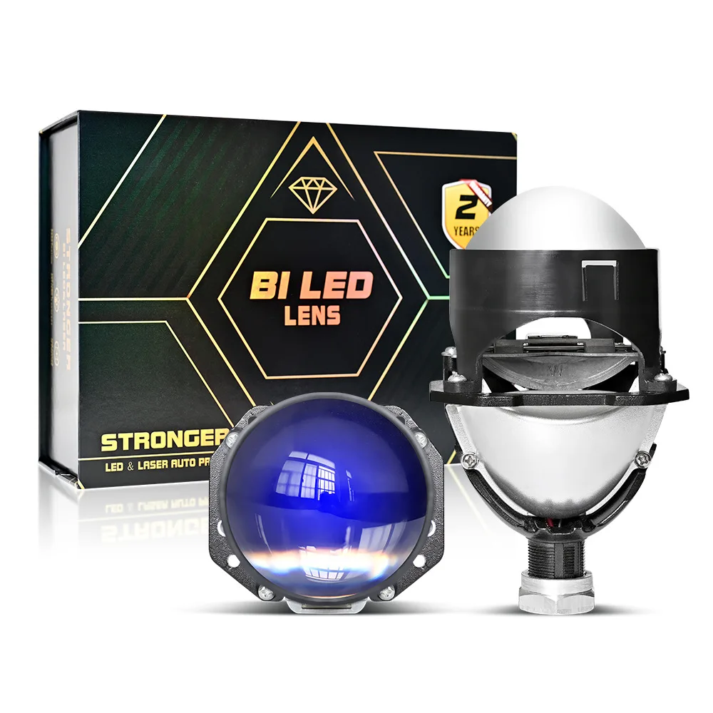 

2.5-Inch Bi-LED Headlight Single Lens 35W 45W Projector Fit Car Motorcycle Universal Penetration Car Accessories Fisheye Lamp