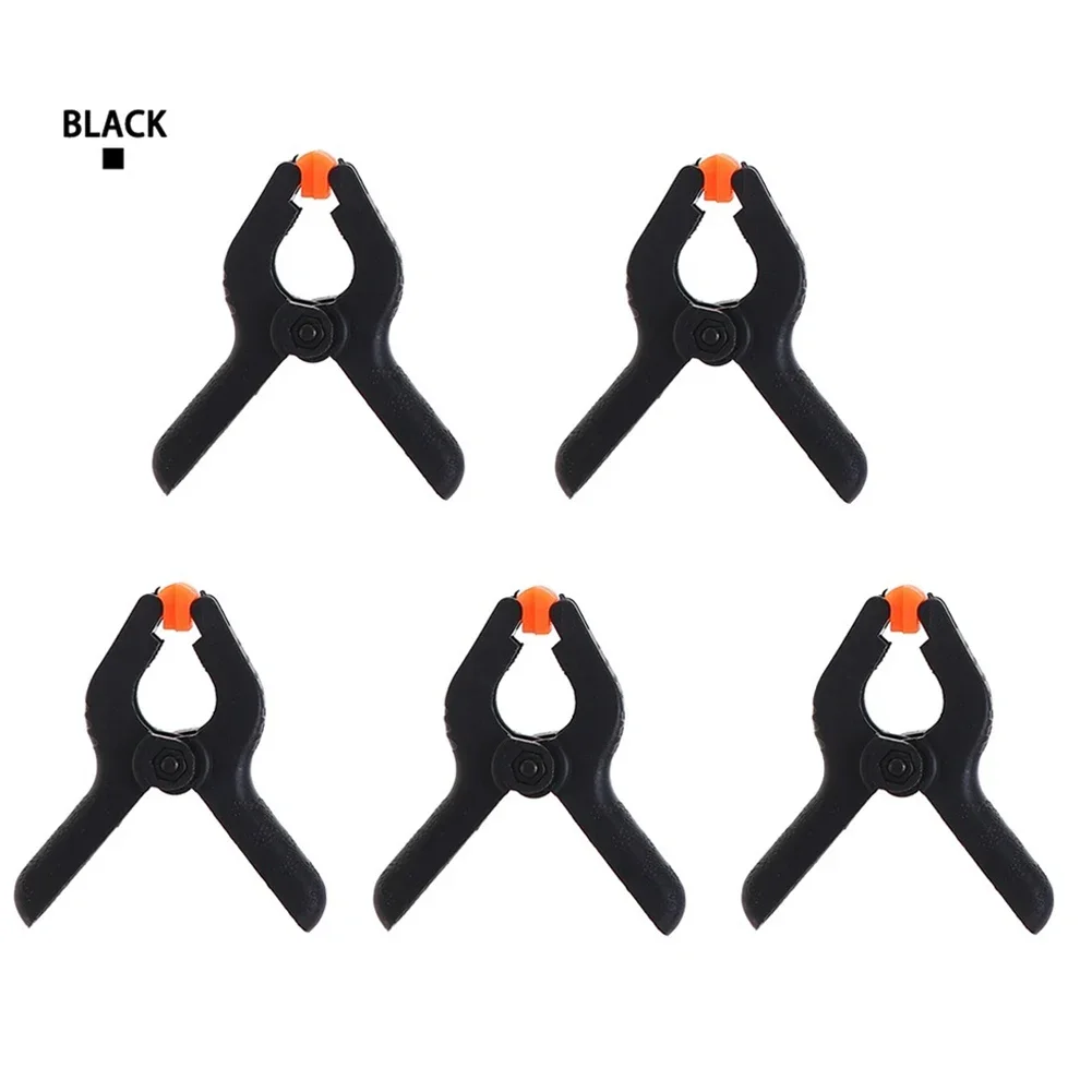 5pcs/Set Woodworking Clip Background Clip 2" Mixed Color Multicolor Nylon Woodworking Spring Clips For Gluing