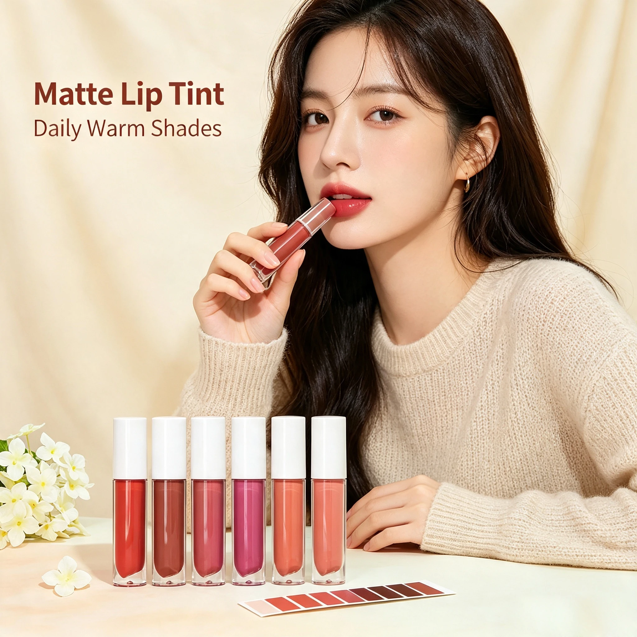 Matte Liquid Lipstick Set Vegan Private Label Custom Logo Wholesale Makeup Factory Direct Supply Lip Gloss