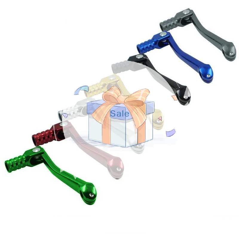 

10-11mm Universal Motorcycle Folding Aluminum Gear Shift Lever, Designed For ATV 50/110/125/150/250cc Dirt Bike Pit Bikes