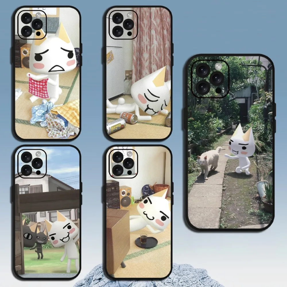 INS Cute Toro Inoue Cat  Phone Case For Samsung Galaxy A53 A33 A70 A73 A54 A51 A71 A52S 5G Soft Cover Shell