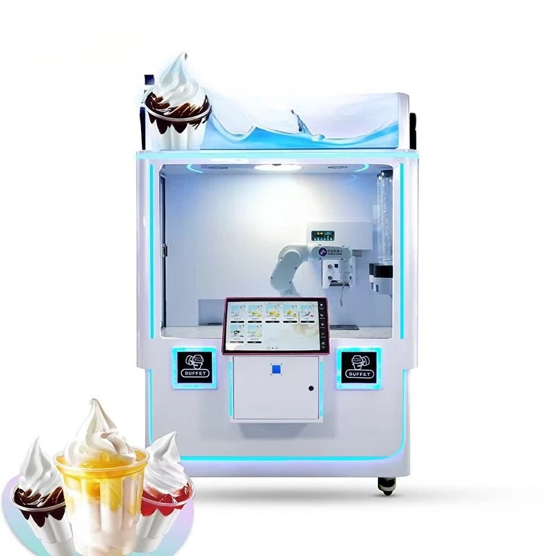 FOODLINE Budget Ice Cream Vending Kiosk Simple Operation Silent Freezer Low Running Cost for New Retailers