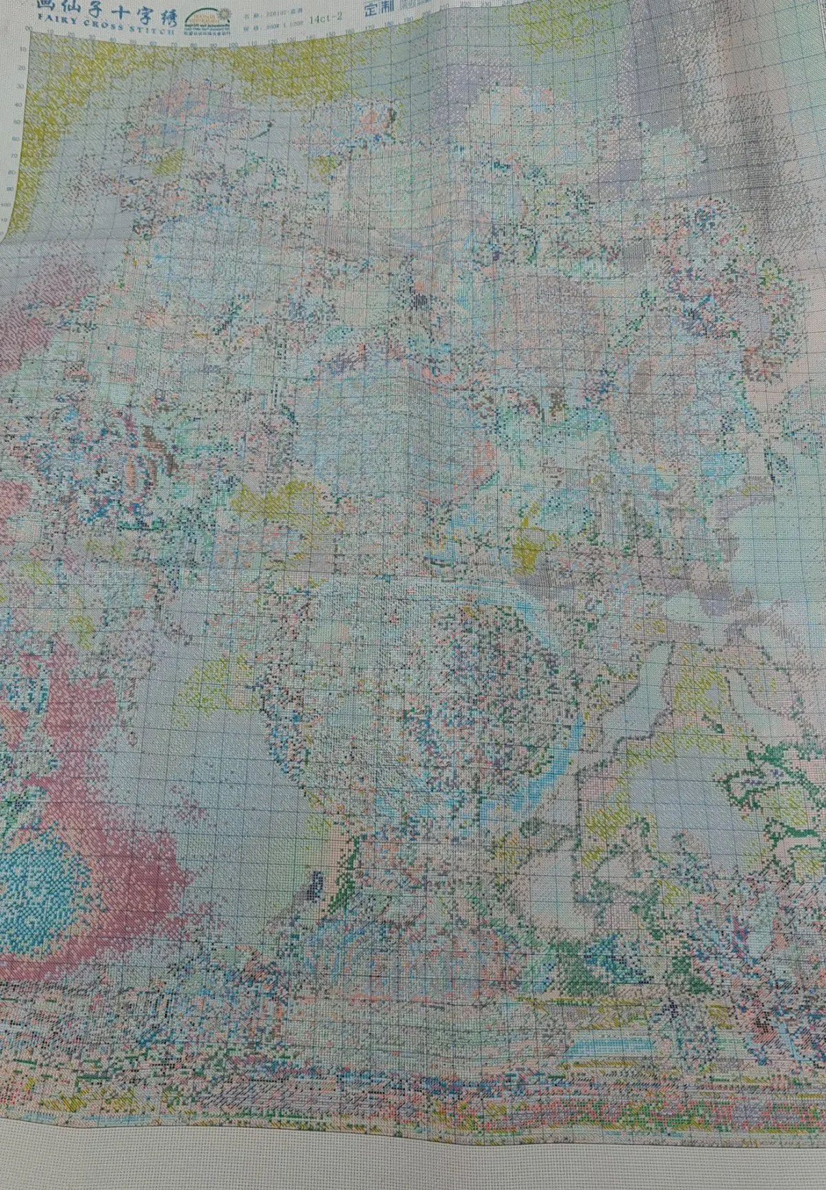 

ZZ6102 -Blue and white porcelain vase 14CT 16CT Printed On Canvas Cross Stitch DIY Set Needlework Embroidery 189 Colors