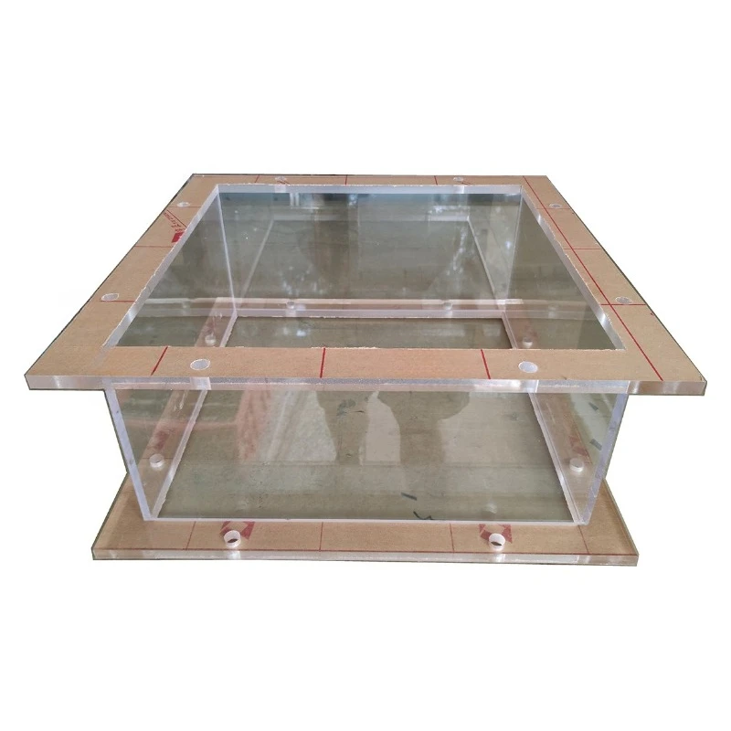 

Transparent sealed box square pipe plexiglass experimental device