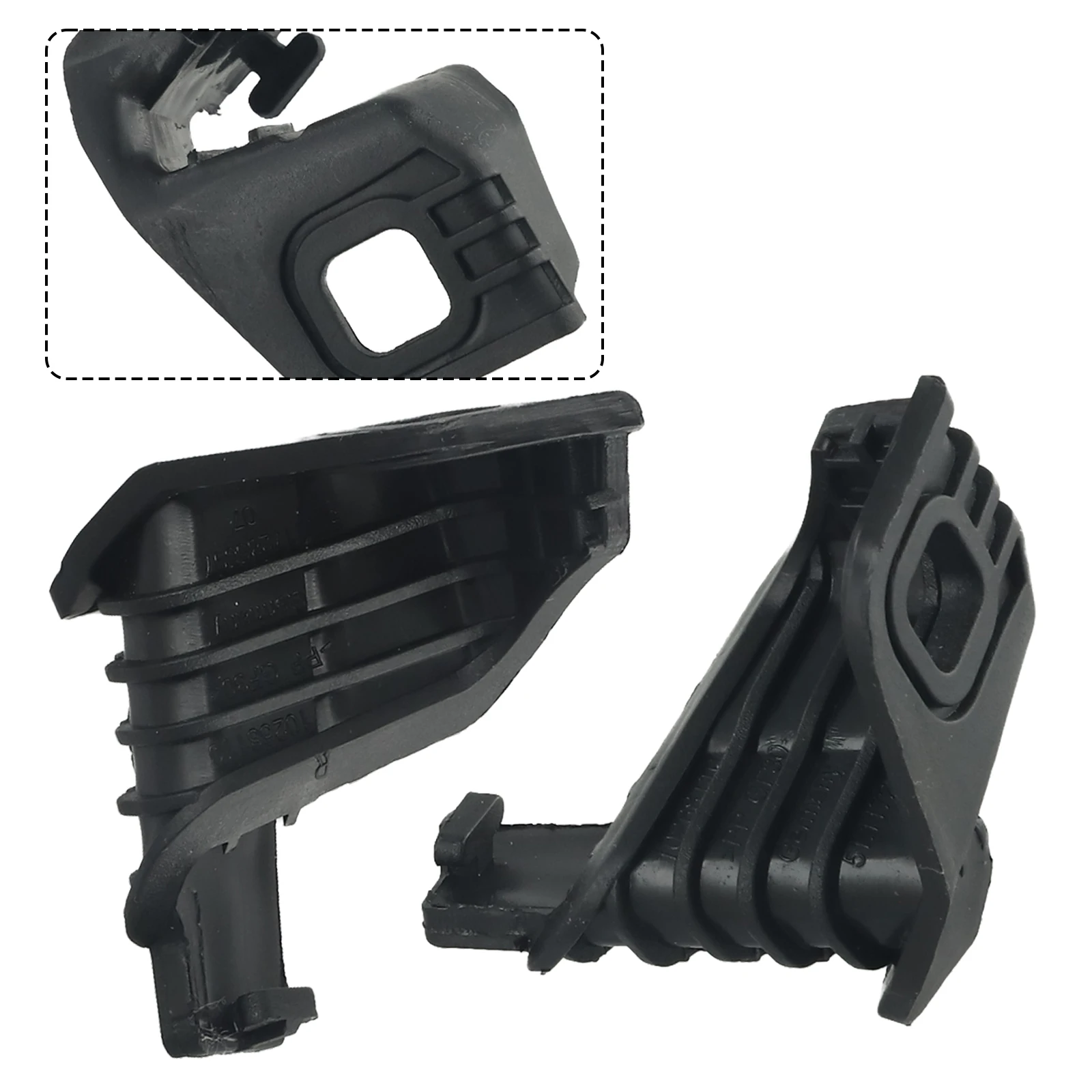 Clip Headlight Brackets Plastic 51647285597/598 Black Car Accessories Direct Replacement LH & Right Pair Brand New