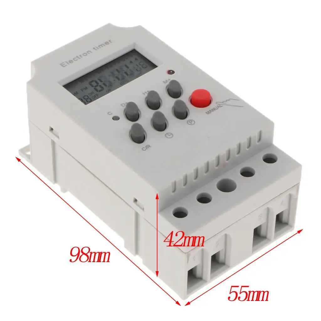 Interruttore timer relè digitale programmabile 24H Mini relè temporizzato 12V