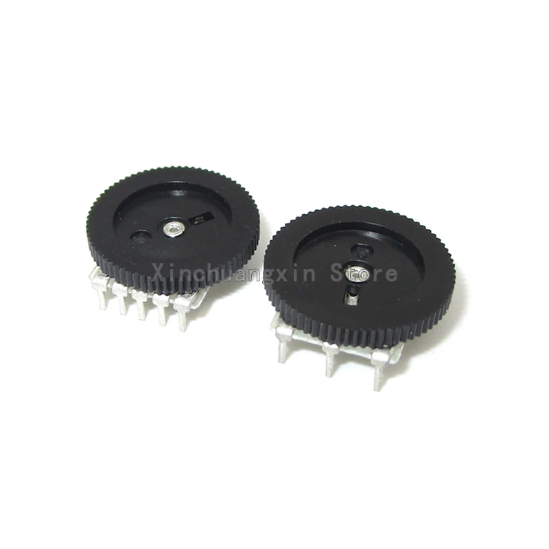 10PCS Dial Gear Potentiometer Single Duplex B102 B202 B502 B103 B203 B503 B104 1K10K100K B501 500 3-pin 5-pin 16*2 Volume Switch